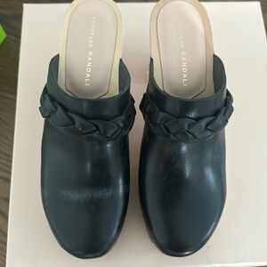 Brand new Loeffler Randal black clogs size 7.